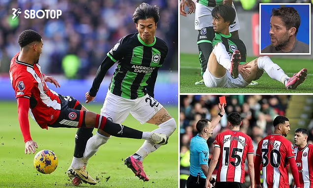 SBOTOP: Brighton Bantai Sheffield United 5 - 0, Mason Holgate di usir Perkara Tackle Kontroversial