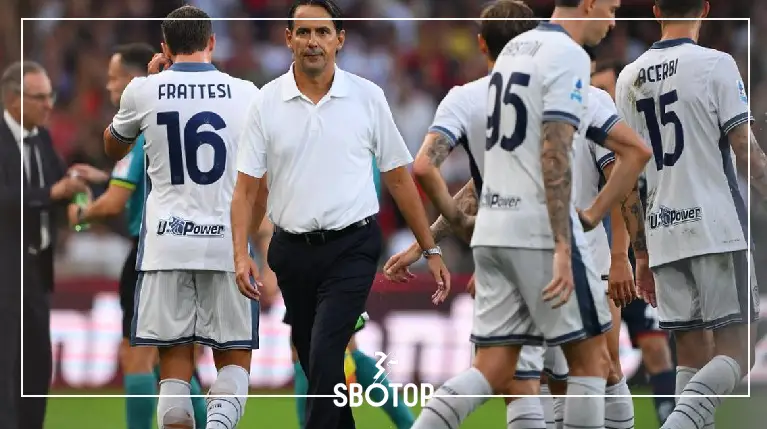 SBOTOP: Inter Milan Raih Poin di Pekan Perdana Liga Italia Melawan Genoa | Simone Inzaghi Ungkap Kekecewaan