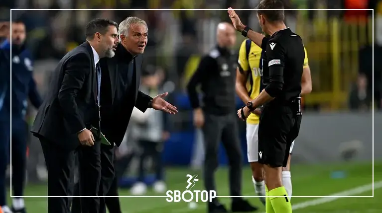 SBOTOP Respons Jose Mourinho Usai Terima Kartu Merah di Laga Fenerbahce vs Man Utd: Sindiran Pedas untuk Wasit