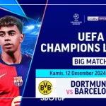 SBOTOP Live Streaming Liga Champions: Saksikan Duel Dortmund vs Barcelona di Vidio